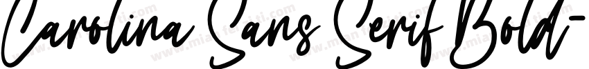 Carolina Sans Serif Bold字体转换